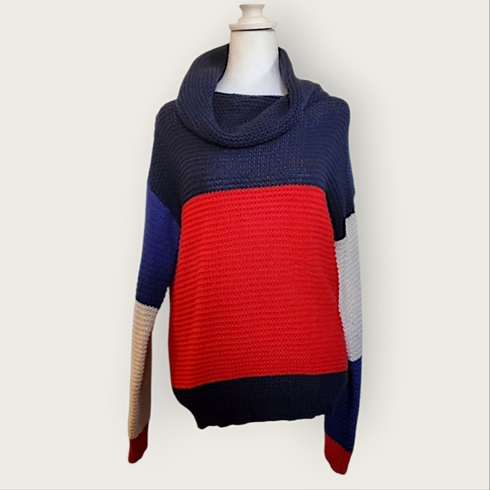 Brave Soul London Patchy Stripe Sweater - Picture 2 of 6